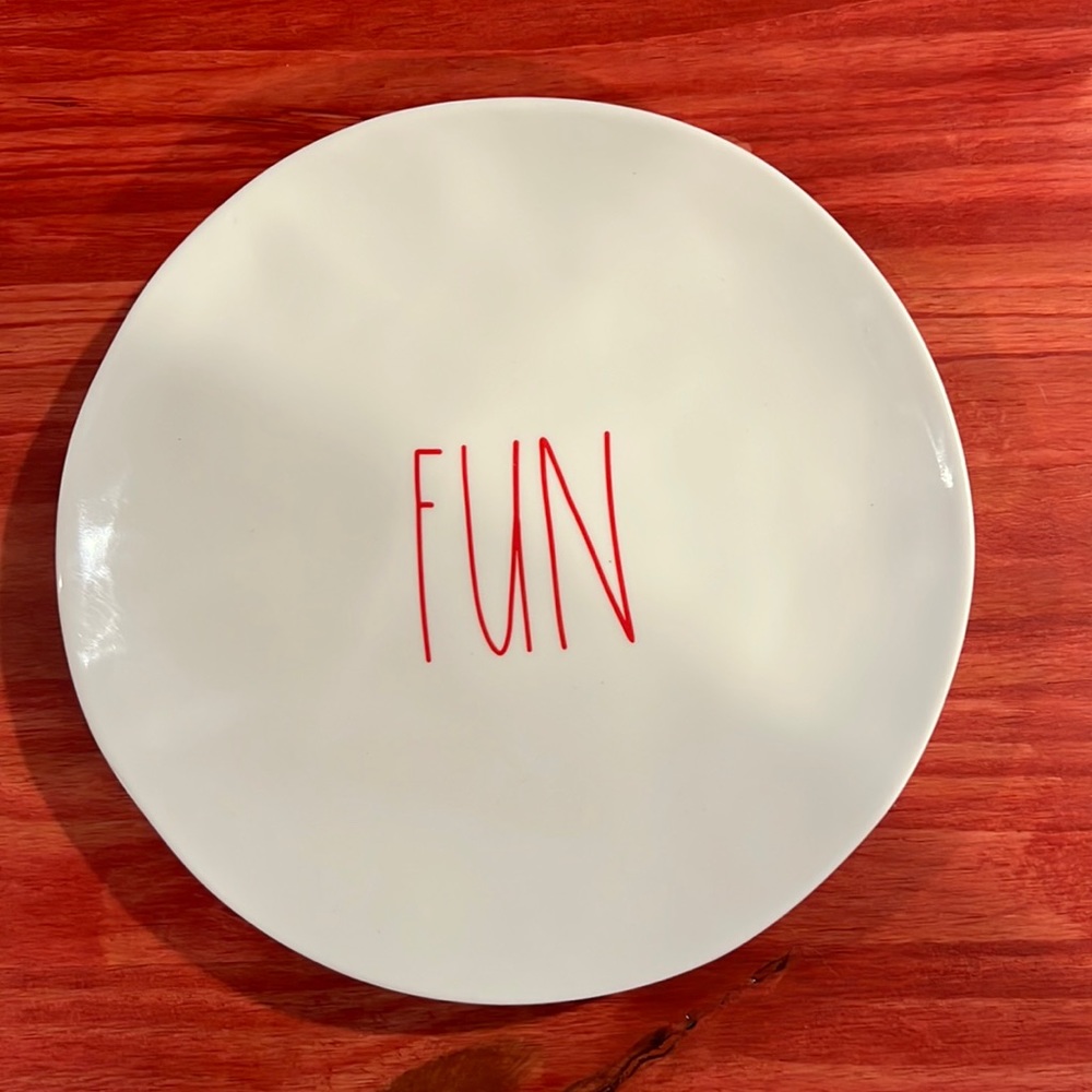 Rae Dunn Melamine “FUN” Plates!